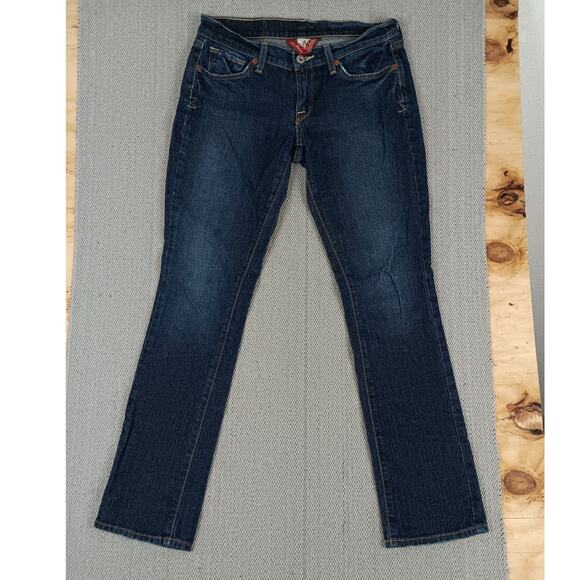 Lucky Brand Vintage Zoe Straight Jeans Womens 4/27 30X30 Blue Casual Western - Picture 5 of 15